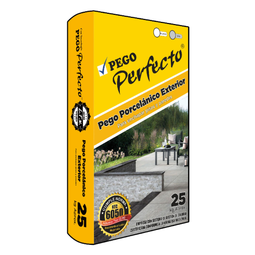Pego Porcelánico Exterior 25kg