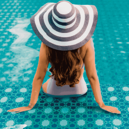 Piso Piscina Travertino Ivory Classic
